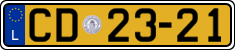 License plate of Luxembourg, Diplomatic