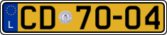 License plate of Luxembourg, Diplomatic