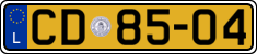 License plate of Luxembourg, Diplomatic