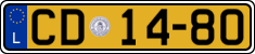 License plate of Luxembourg, Diplomatic