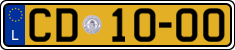 License plate of Luxembourg, Diplomatic