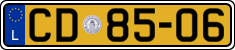 License plate of Luxembourg, Diplomatic