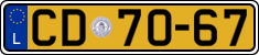 License plate of Luxembourg, Diplomatic