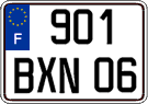 French license plate, FNI