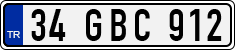 License plate of Turkey, Regular plates