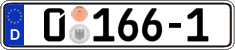 German license plate, Diplomatic