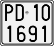 License plate of Italy, Motorcycles (1927 year series)