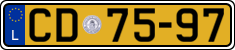 License plate of Luxembourg, Diplomatic