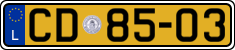 License plate of Luxembourg, Diplomatic