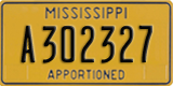 Mississippi, Apportioned