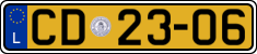 License plate of Luxembourg, Diplomatic