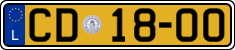 License plate of Luxembourg, Diplomatic