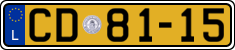 License plate of Luxembourg, Diplomatic