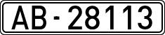 License plates of Spain, 1900 year series