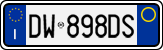 License plate of Italy, Cars (1994 year series)