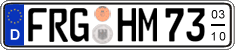 German license plate, Seasonal plates