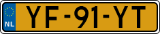 License plate of the Netherlands, Cars