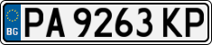 License plate of Bulgaria, Cars