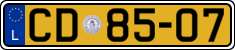 License plate of Luxembourg, Diplomatic