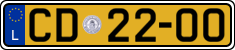 License plate of Luxembourg, Diplomatic