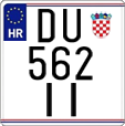License plate of Croatia, Motorcycles