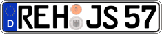 German license plate, Regular plates