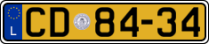 License plate of Luxembourg, Diplomatic