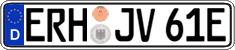 German license plate, Electric vehicles