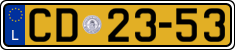 License plate of Luxembourg, Diplomatic