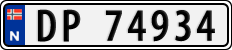 License plate of Norway, Cars