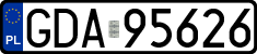 License plates of Poland, Regular car plates