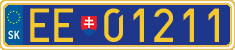 License plate of Slovakia, Diplomatic