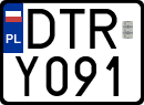 License plates of Poland, Regular car plates