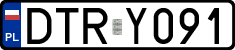 License plates of Poland, Regular car plates