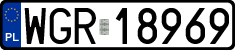 License plates of Poland, Regular car plates