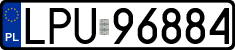 License plates of Poland, Regular car plates