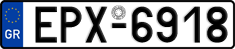 License plate of Greece, Cars