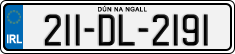 License plate of Ireland, Regular plates