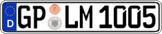 German license plate, Regular plates