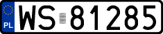 License plates of Poland, Regular car plates