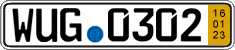 German license plate, Short-term transit plates