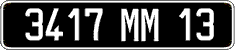 French license plate, FNI