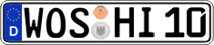German license plate, Regular plates