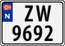 License plate of Norway, Trailers, motorcycles, special vehicles