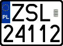 License plates of Poland, Regular car plates
