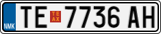License plate of North Macedonia, Regular plates (2012)