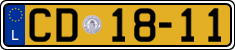License plate of Luxembourg, Diplomatic
