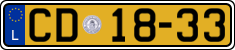 License plate of Luxembourg, Diplomatic