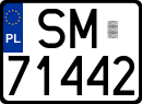 License plates of Poland, Regular car plates
