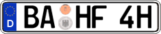 German license plate, Plates for oldtimers (type 
